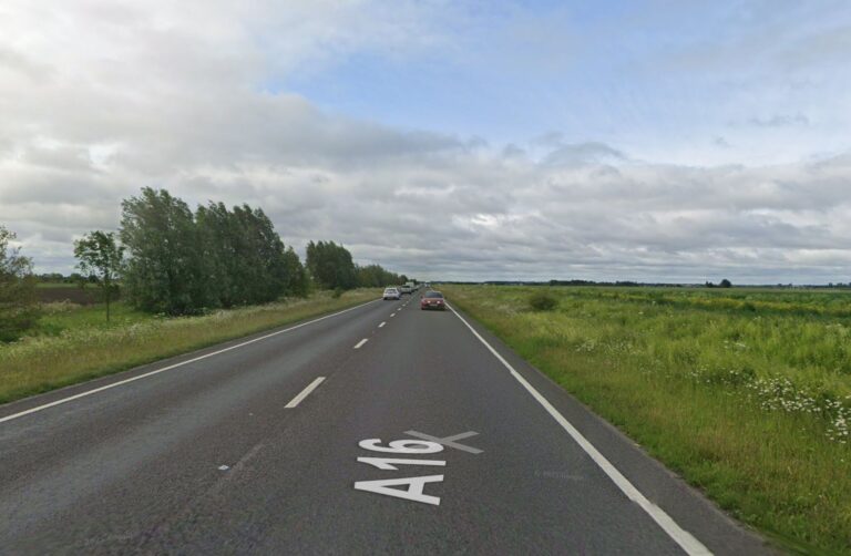 A16 near Newborough, Cambridgeshire Crash